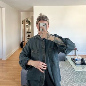 vintage 90’s denim button up